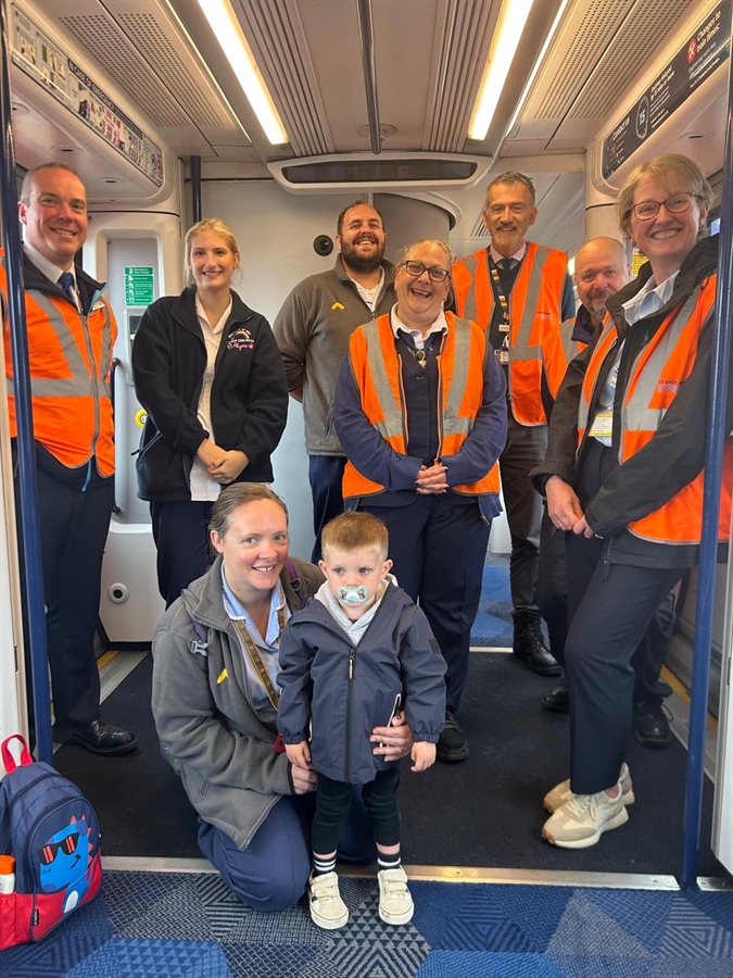 Full steam ahead for Leo's railway adventure in Cleethorpes
