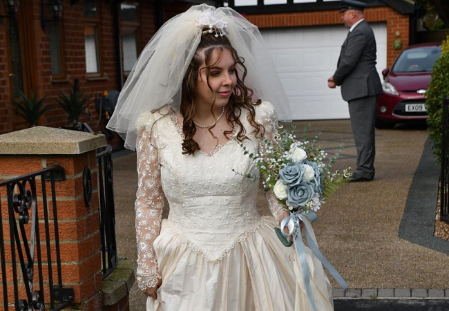 Dream vintage wedding dress found in charity shop